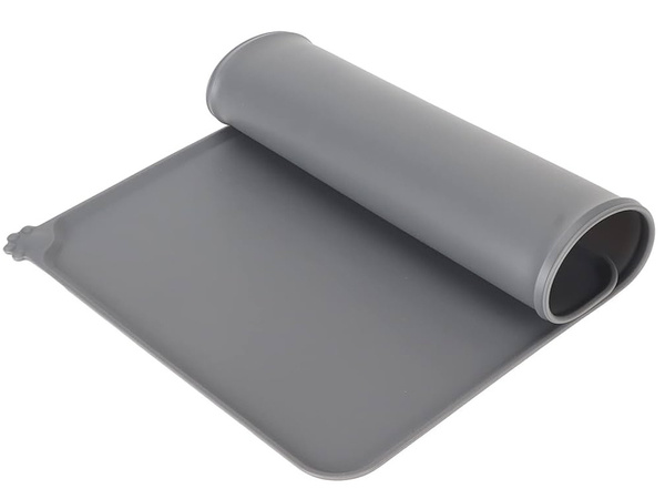 Tapis en silicone imperméable et antidérapant pour écuelles de chiens et chats