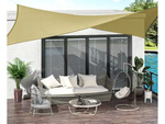 Parasol rectangulaire jardin voile imperméable 4x3m auvent