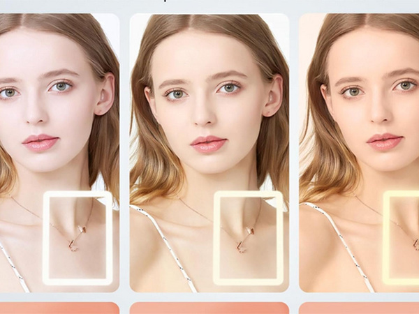 Led osvetlené make-up zrkadlo skladacie cestovné zrkadlo