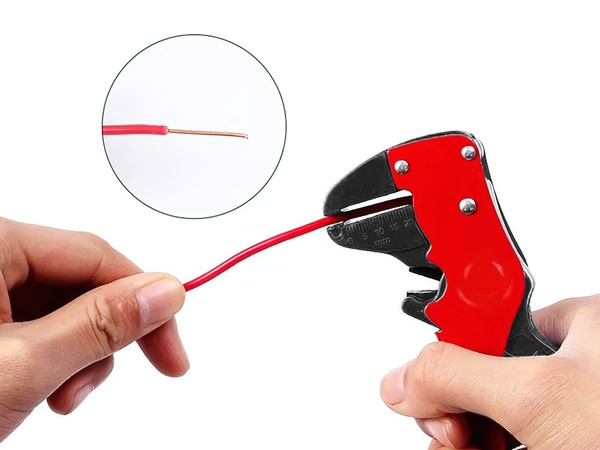 Insulation stripper, cable pliers, wire cutter, 2-in-1 tool