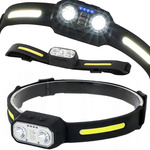Headlamp headband headlamp strong headlamp led headlamp sensor