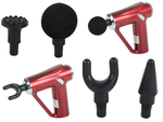 Pistola de masaje espalda cuerpo pierna masajeador fuerte pistola de masaje 4 puntas