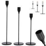 Svícen glamour kovový set dekorativní stolní set 3 ks