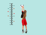 Jouet interactif à sauter pour mesurer la hauteur amusant