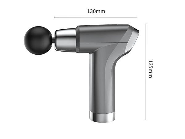Pistola de masaje masajeador de espalda potente pistola de masaje de 4 puntas