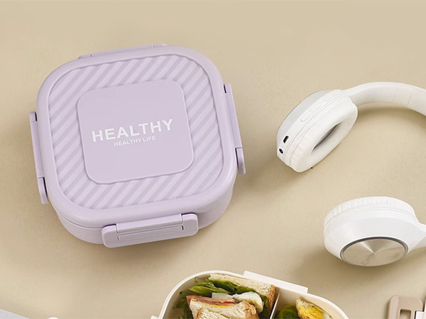 Lunchbox frühstücksbehälter mittagessen mit fächern besteck