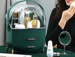 Organizador de cosméticos con cajones espacioso asa grande elegante
