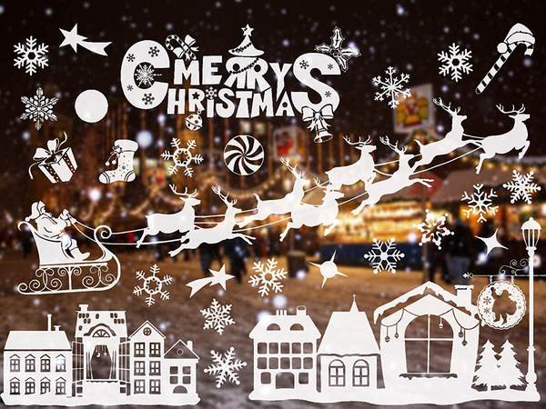 Crăciun fereastră autocolante crăciun mickey