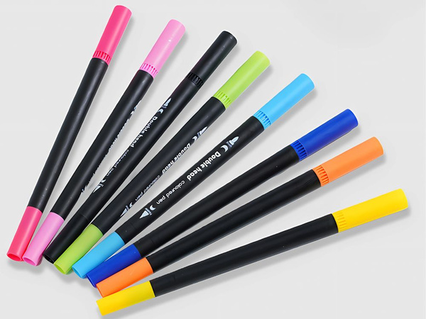 JUEGO DE ROTULADORES 100 COLORES ROTULADORES ACUARELABLES DOBLE CARA + ESTUCHE
