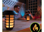 Lampara de jardin linterna solar rgb mando a distancia
