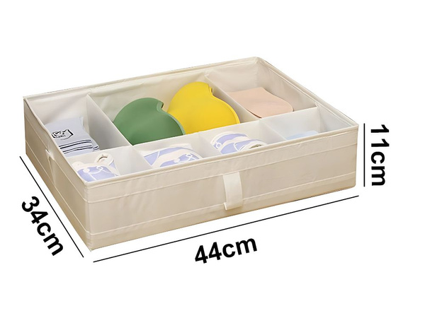 Underwear organiser socks drawer cupboard dividers insert white