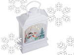 Crăciun lanternă lanternă decorare condus decorare vitraliu de sticlă snowman lanternă