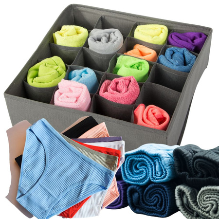 Underwear organiser socks drawer cupboard insert 20 compartments