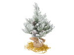 Artificial christmas tree snow small 45cm decorative desk table thick snowy