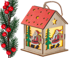 Wooden hanging christmas tree lantern lighting christmas decoration mickey