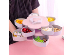 Organizador giratorio 2 en 1 para joyas de caramelo con soporte para teléfono
