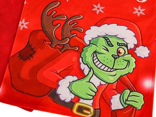 Festive scaun capac decorativ universal grinch pentru spătar