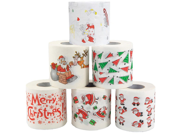 Šventinis tualetinis popierius holivudo juokingas wc