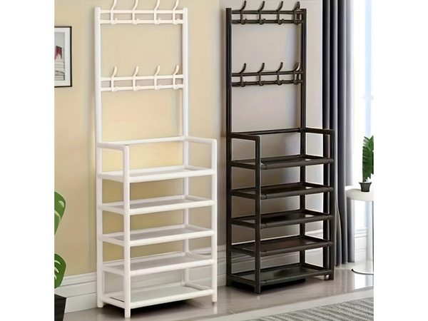 5 emeletes fém kabátállvány cipő kézitáskák loft szekrény