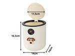 Mini waste basket dog for children's room 2l click small handy