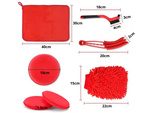 CAR DETAILING KIT BRUSHES PADS ORGANISER BAG