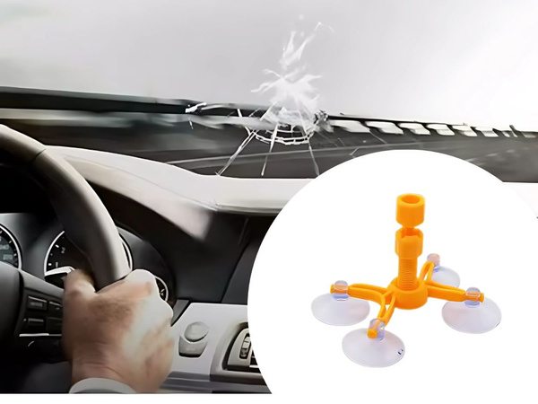 Windscreen repair kit chipping cracking glass adhesive