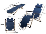 Silla de playa plegable gravedad cero 2en1 silla turística