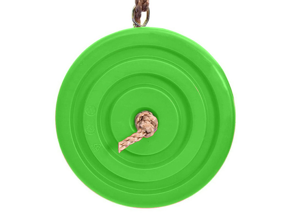 Kerti hinta gyerekeknek virág alakú ülés fára kötéllel