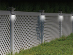 Luz led solar de jardín rgb para escaleras terraza valla sensor crepuscular