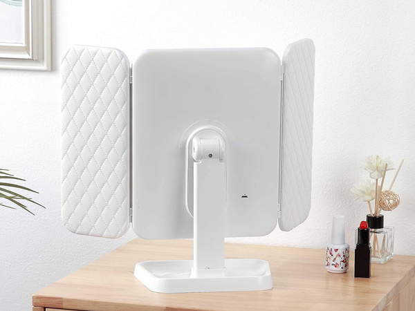 Kosmeetika peegel valgustatud led kokkuklapitav meik peegel premium