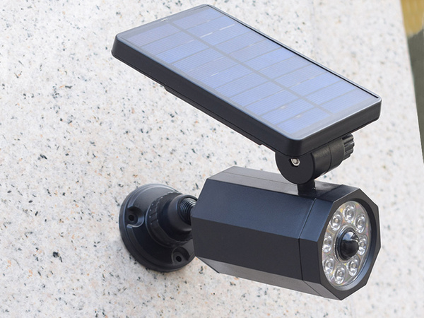 Lámpara solar 8 led impulsado jardín sensor crepuscular movimiento para el jardín
