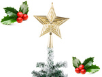 Weihnachtsstern weihnachtsbaumschmuck weihnachtsspitze unzerbrechlich gold