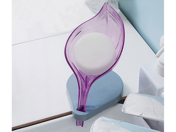 Vannas ziepju lapiņu ziepju trauks ar notekcauruļu