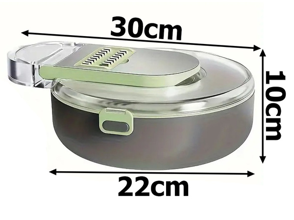 Köögised ja kasvised viilutaja, köögiviljade purustaja, kapsaviilutaja, 9-in-1 konteineri komplekt