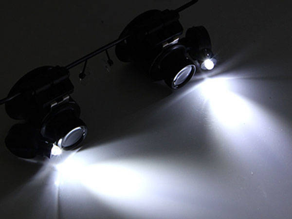 Lupa okulary zegarmistrzowska mocna led 20x 15mm