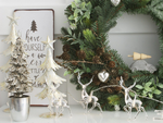 Guirlande de rennes 10 led avec paillettes pour arbre de noël