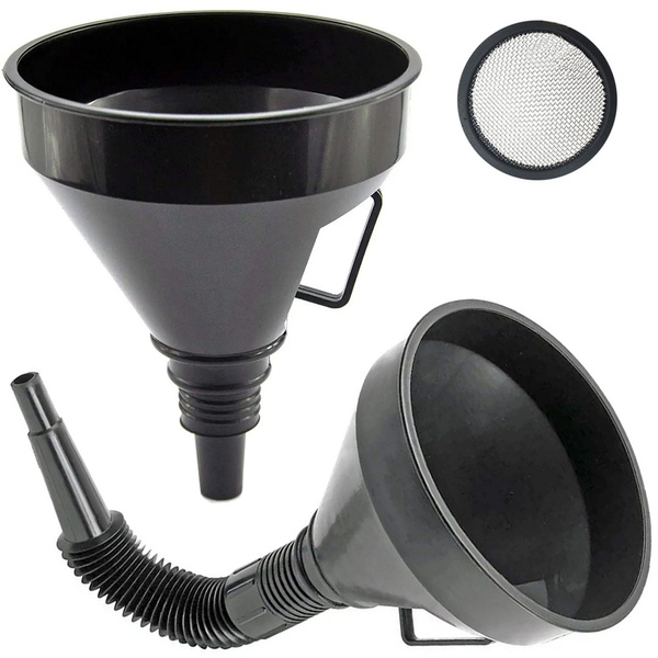 Grand entonnoir à carburant avec filtre pour réservoir d'huile