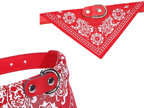 Guler de câine cu bandana pentru câine pisică s