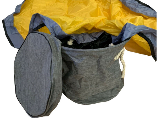 Kôš na hračky bloky s podložkou organizér taška kôš na hračky s vekom rukoväte