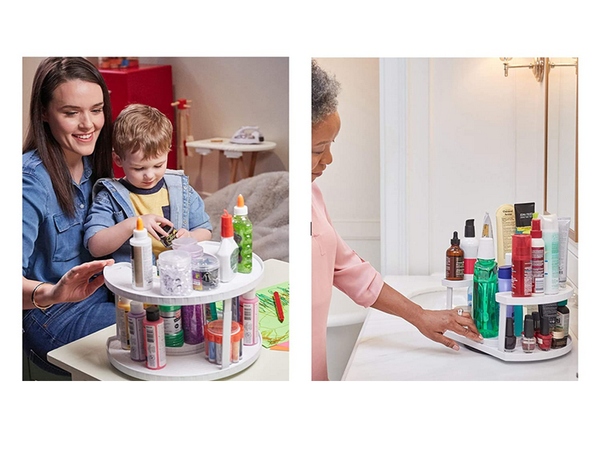 Bin organiser spice rack rotatable