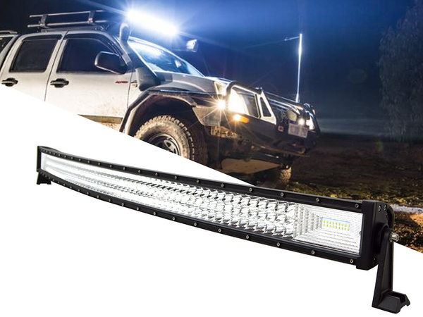 DARBO ŠVIESA PROŽEKTORIUS 130 CM 192+42 LED BARAS HALOGENAS 675W 12V 24V REFLEKTORIUS