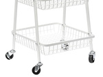 Étagère cuisine salle de bain armoire sur roulettes étagère en métal trois niveaux 3
