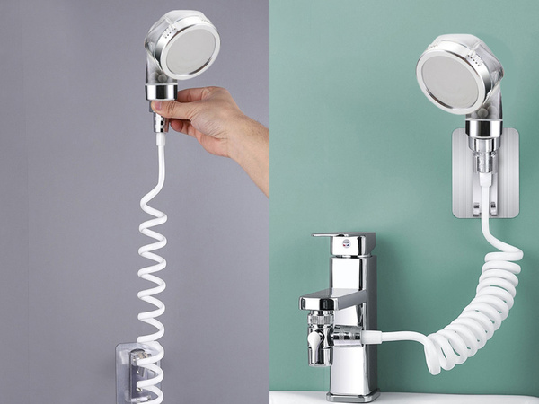 Shower handset bathroom tap