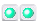 Belaidis rgb vadovaujama naktinė šviesa nuotolinio valdymo pultas 2 vnt.