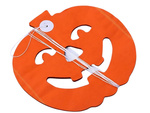 Decorative garland halloween pumpkin/spider paper long 3 metres