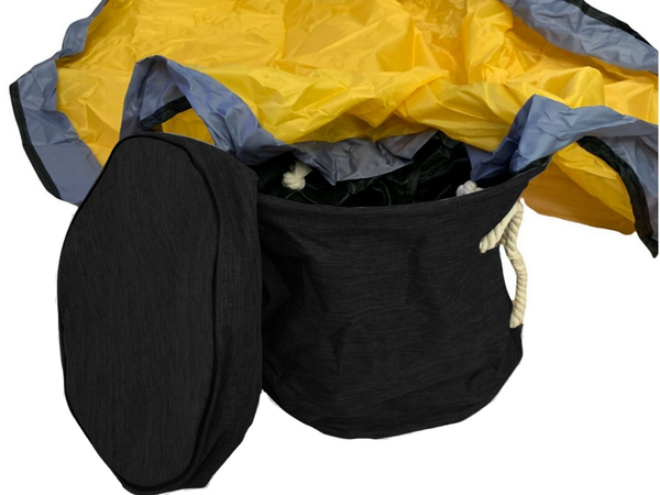 Mänguasjakorvi plokid koos matiga korralduskott mänguasjakorvi kaanega käepidemetega