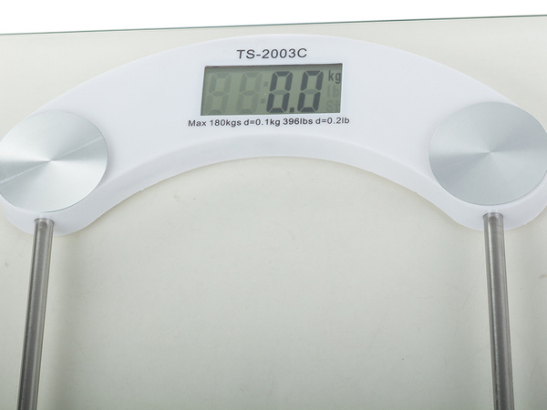 Elektronische badgewicht 180kg glas-lcd-waage