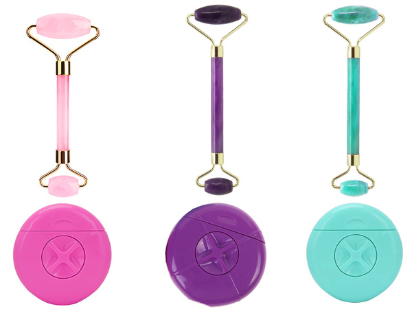 Roller face massager shaver 3-in-1 set