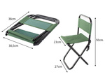 Fishing chair folding touristic backrest