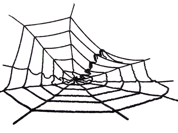 Tela de araña artificial grande negro halloween decoración